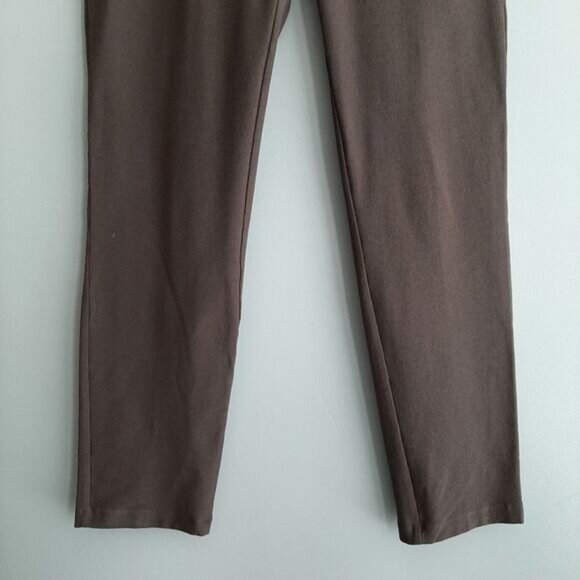 EILEEN FISHER Washable Stretch Crepe Pant Slim Fit Ankle Brown Sz XS - Picture 5 of 11